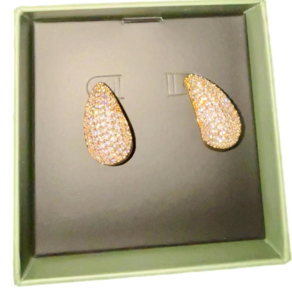 Nib Jewels By Sunaina Elegant Gold Teardrop Earrings
